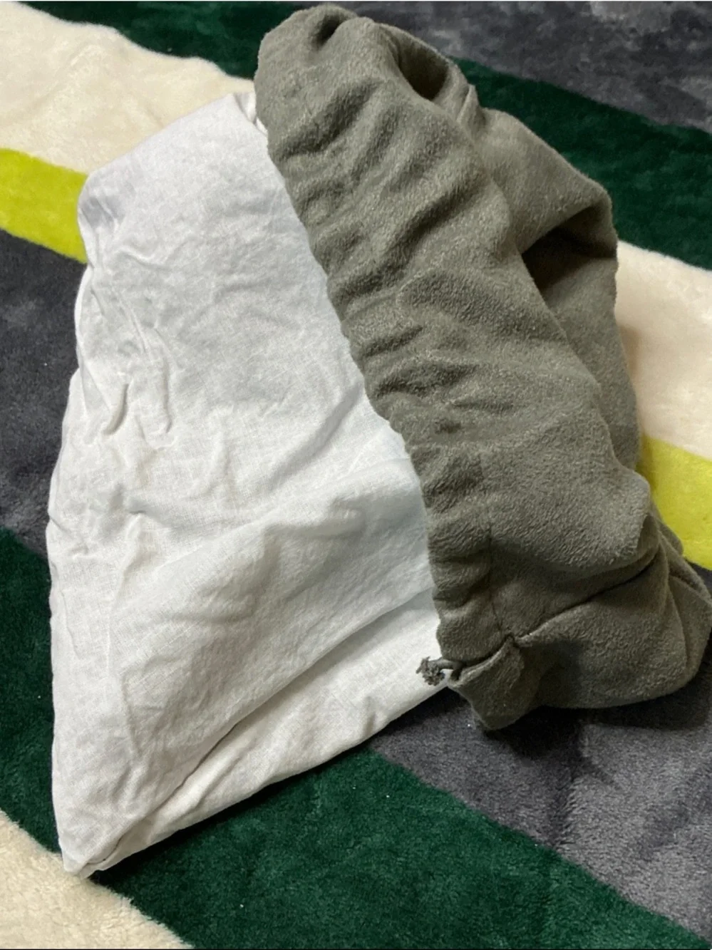 Tom Ford gray suede drawstring dust pouch